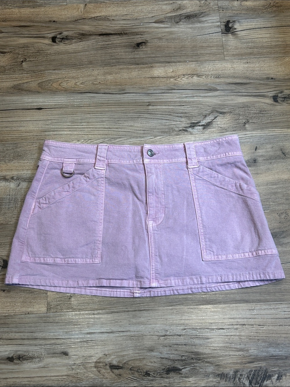 American Eagle Outfitters Pink Cotton Mini Skort